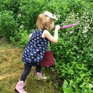 Child exploring nature - Perkiomen Watershed Conservancy