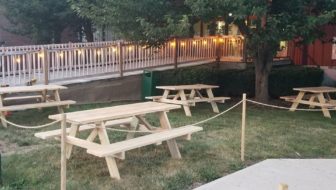 Troubles End Brewing outdoor dining and beer garden