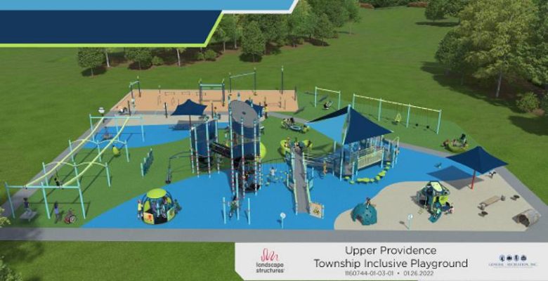 All-inclusive playground at Upper Providence Township, Montgomery County