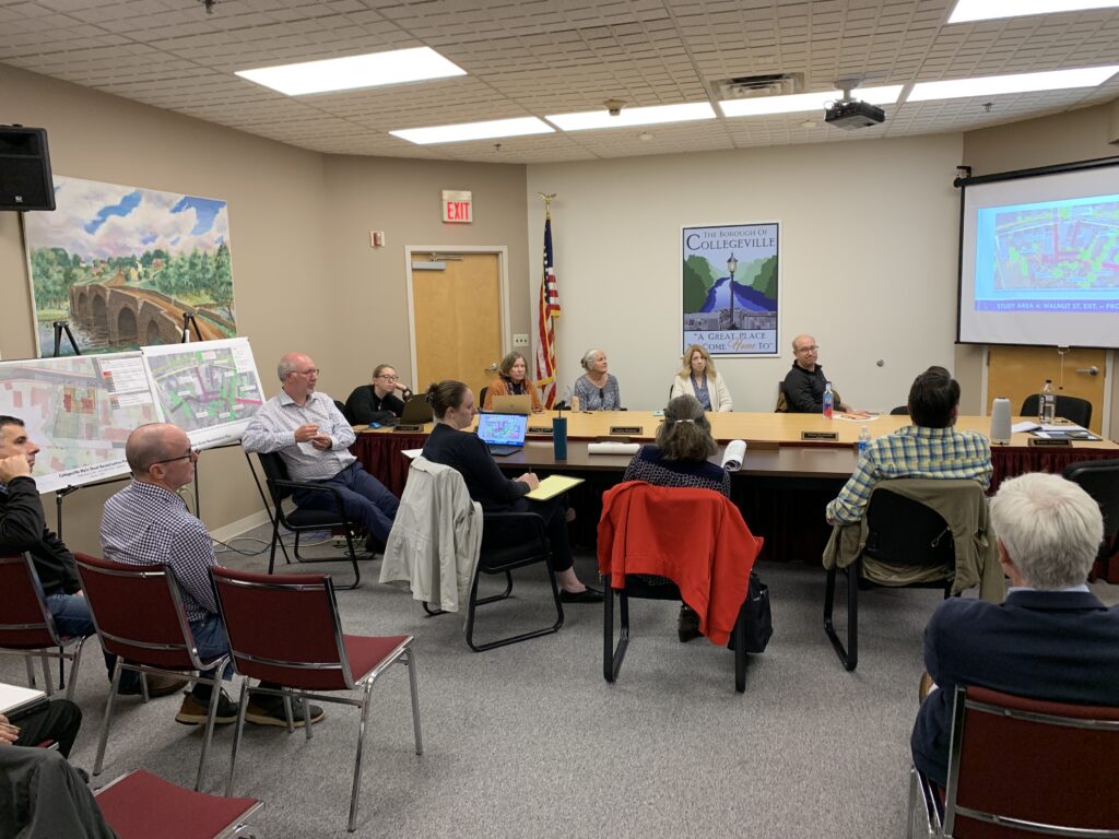 Collegeville Borough revitalization Steering Committee meeting.