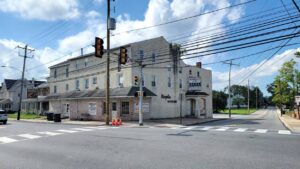 Collegeville Borough 5th Ave. and Main Street. Marzella's Pizza and Tate House